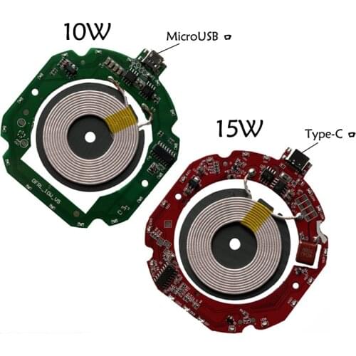 High Quality Standard 10W Qi Fast Wireless Charger Module Transmitter PCBA Circuit Board + Coil DIY Charging