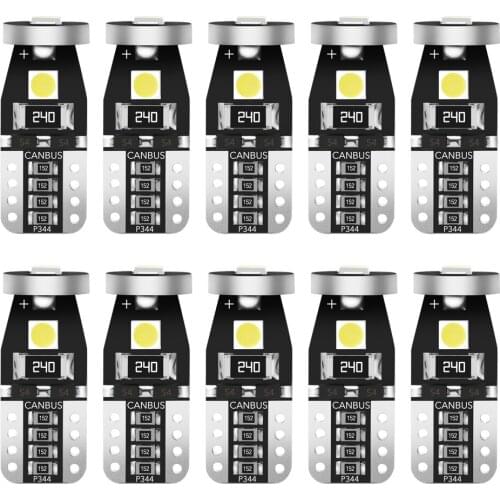 10pcs W5W T10 LED Canbus Light Bulbs for Volvo XC90 S60 XC60 V70 S80 S40 V40 V50 XC70 V60 C30 Car Interior Lights Parking Lamp