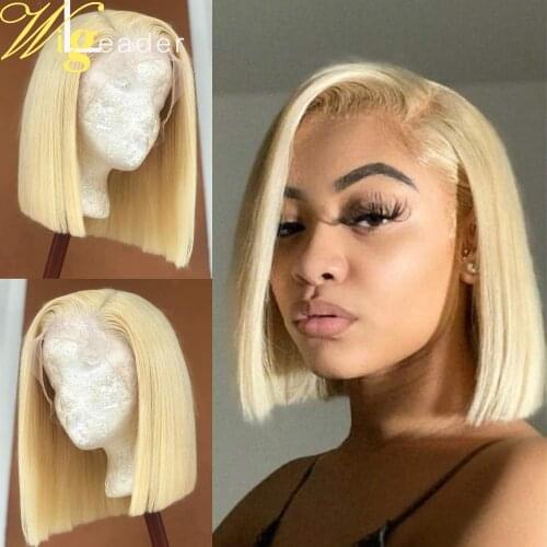 150% Remy Human Hair Lace Front Wigs Preplucked purple Lace Frontal Wig #613 blonde bob Lace Frontal Wigs green color Lace Wigs
