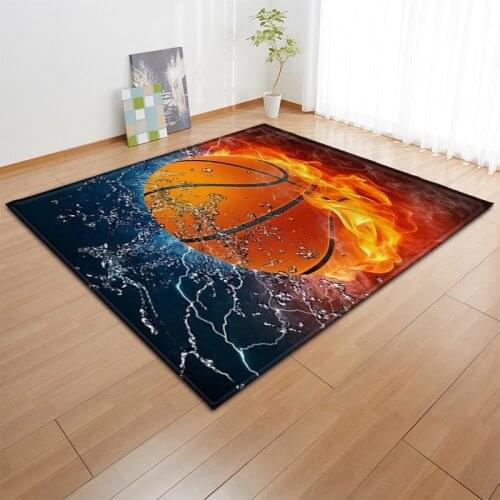3D Sports Basketball Carpet Children Room Decoration Area Rugs Soccer Play Mat Boys Birthday Gift Living Room Rugs Carpets