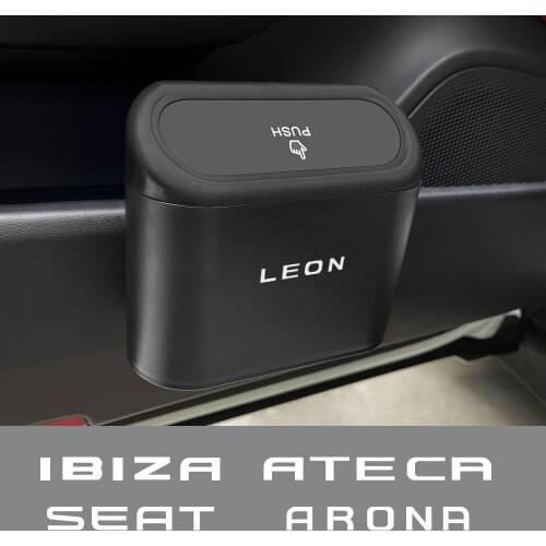 Car Garbage Storage Box For Seat Leon Ibiza Ateca Arona Cordoba Toledo Altea Alhambra Arosa Exeo Mii Tarraco Car Accessories