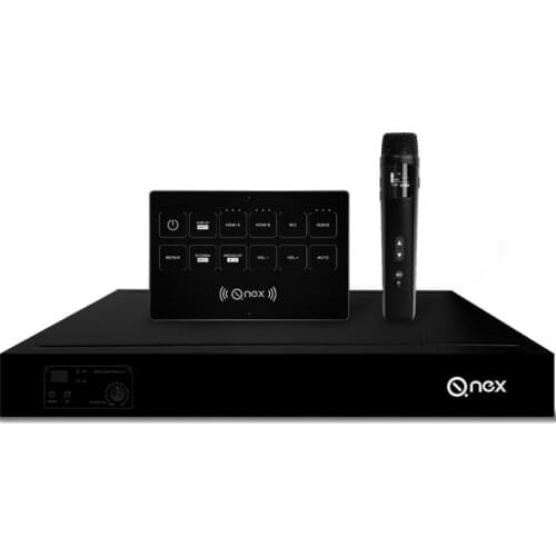 Qnex NMP for Networked Audio Video Distribution, Live Streaming Wireless Transmitter and Receiver Wireless Microphone