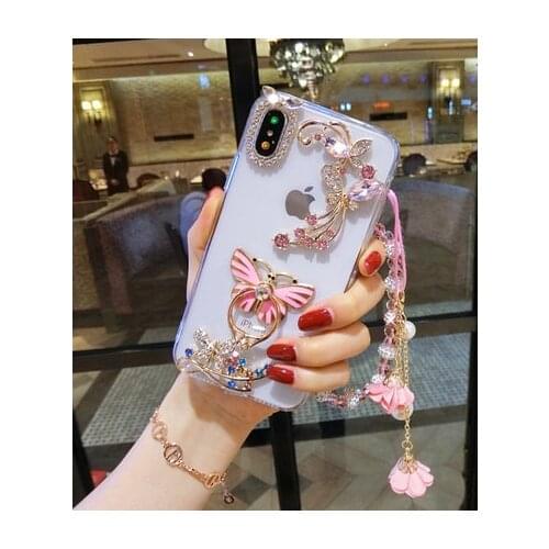 DIY Diamond Flowers Bling Crystal Stone Luxury Decoration Case For Samsung S20 S10 S9 S8 Plus Note 20 9 8 10 Rhinestone Coque