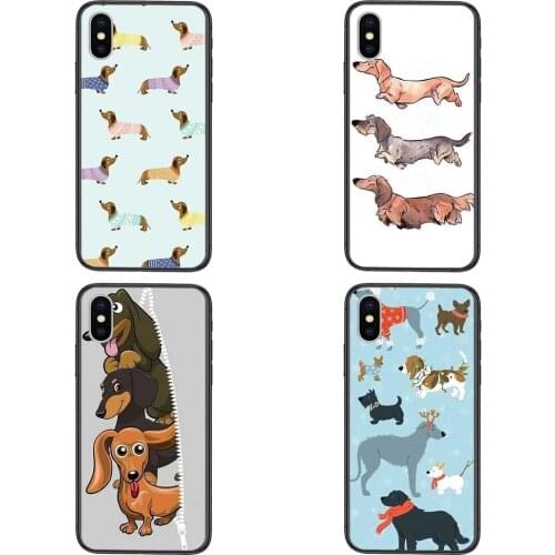 Stores Dachshund Puzzle Black Hoesjes 3D Cell Cover Tpu Etui For Xiaomi Redmi Note 9 9S 8 8T 7 Pro 10 5G Redmi Note 9 Pro