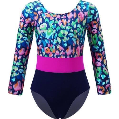 Kids Girls Children Ballet Dancewear Leotards Gymnastics Workout Bodysuit for Stage Performance Swimwear Ballerina Bodysuit