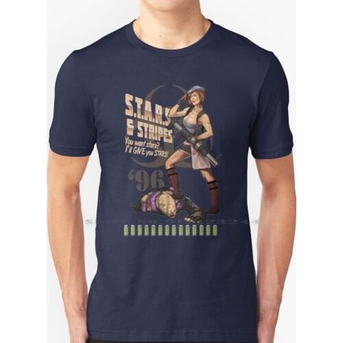 Valentine Bombshell T Shirt 100% Pure Cotton Jill Valentine Nemesis Tyrant Raccoon City Chris Redfield Claire Redfield Wesker