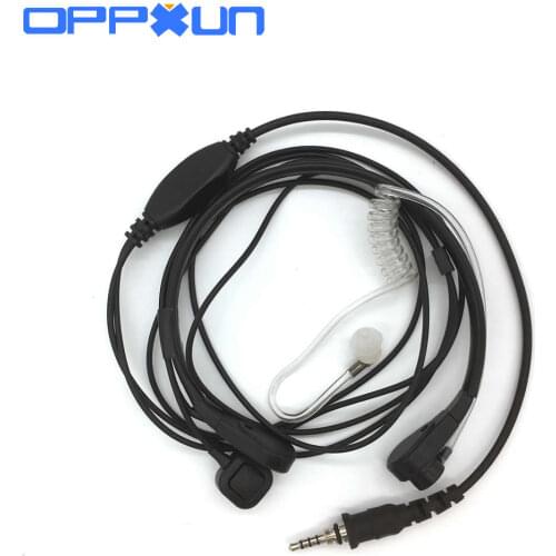 OPPXUN Headset With Big PTT Button For Yaesu Radio VX7R VX6R VX120 VX127 VX170 VX177 VX6E VX7E Walkie Talkie Earpiece