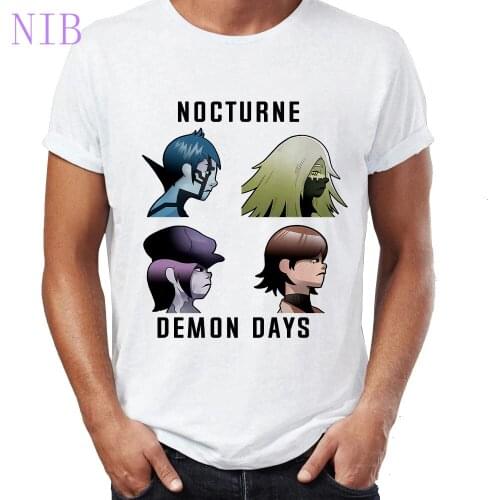 Summer Music Band Gorillaz t shirt Tops streetwear Hip Hop harajuku casual Tees gothic punk oversized women/mens T-Shirts