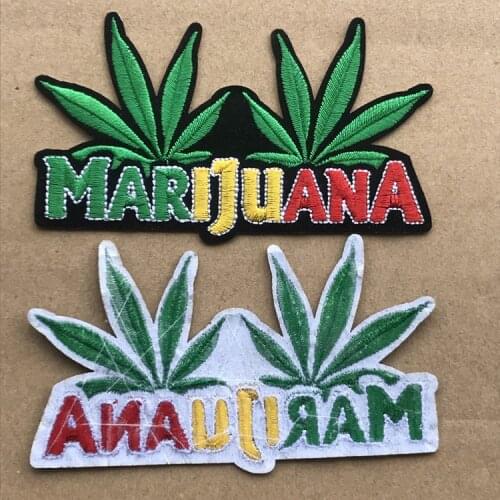 Fashion Green Leaf Patch Embroidery Iron On Badges 3D Diy Cheap Patches For Clothing Jeans Jacket Cap Applique DIY Accessories