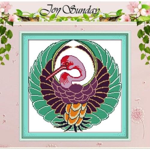 Long-beaked Bird Counted Cross Stitch 11CT Printed 14CTCross Stitch Set animals Cotton Cross-stitch Kits Embroidery Needlework