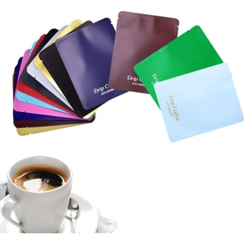 1000pcs Open Top Aluminum Foil Coffee Bag Combination Drip Coffee Filter Bags Portable Office Travel Drip Coffee Filter Tool Set