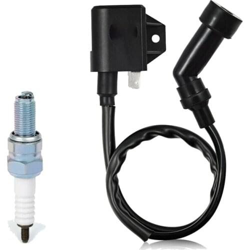 NEW-Ignition Coil & Spark Plug for Arctic Cat 400 4X4 2003 2004 2005 2006 2007 3430-055