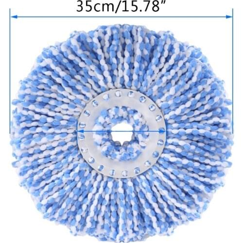 2021 New 5 Pcs Rotating Mop Head Pads Replacement Microfiber Spin Mop Head Refills Round Cloth Rag Household Cleaning Tool