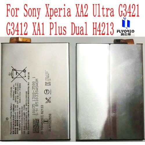 New High Quality 3430mAh LIP1653ERPC Battery For Sony Xperia XA2 Ultra G3421 G3412 XA1 Plus Dual H4213 Mobile Phone