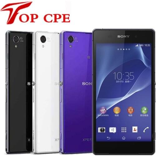 Original Sony Xperia Z2 D6503 Unlocked Mobile Phone GSM WCDMA 4G LTE Android Quad Core RAM 3GB ROM 16GB 5.2 Inch 20MP Camera