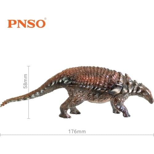 PNSO Dinosaurs Toy Borealopelta Prehistoric Animal Model Dino Classic Toys For Boys Children Gift