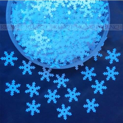 3000pcs 11mm Christmas Snowflake Loose Sequins Paillette Sewing For Crafts Scrapbooking Navidad Ornaments White