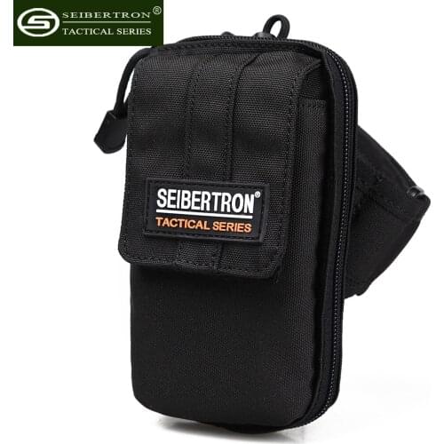 Seibertron Tactical Outdoor Sporting 5"Cellphone iPod Arm Bag Pouch Case Lanyard Detachable pocket for Running Trekking Cycling