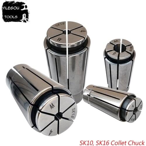 SK10 Collet Chuck SK16 Spring Chuck Bore Diameter 3.0mm - 8.0mm High Precision Collet Chuck For Milling and Drilling Machine