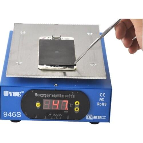 UYUE 946s preheating station 220V 400W 140X200mm LCD Digital Thermostat Platform heating plate for phone repair screen separator