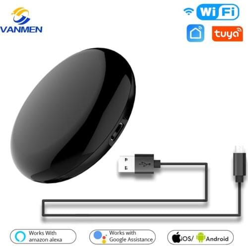 WiFi Smart IR Remote Controller Smart Home Infrared Universal Remote Blaster,One for All Control AC TV DVD CD AUD SAT etc,Compat