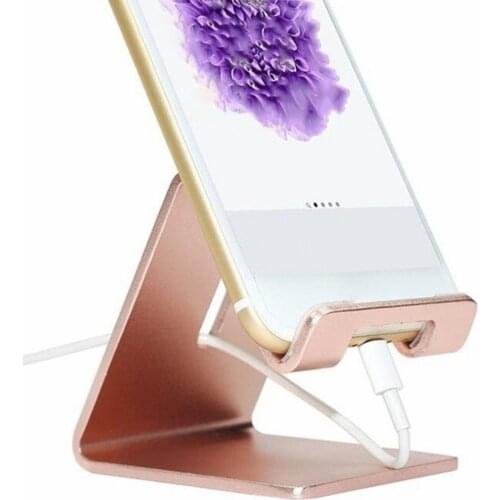Universal Aluminium Alloy Smart Phone Stand Desk Holder Charge Stand Cradle Mount For iPhone Metal Tablets Stand For ipad Tablet
