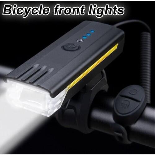 USB Rechargeable Bicycle Horn Light Smart Sensor 4 Lighting Modes & 5 Sound Modes Waterproof No Dazzling Headlight Luz Bicicleta