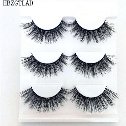High Quality 100% Real Mink Fake Eyelashes 3D Natural False Eyelashes 3d Mink Lashes Soft Eyelash Extension Makeup Kit Cilios