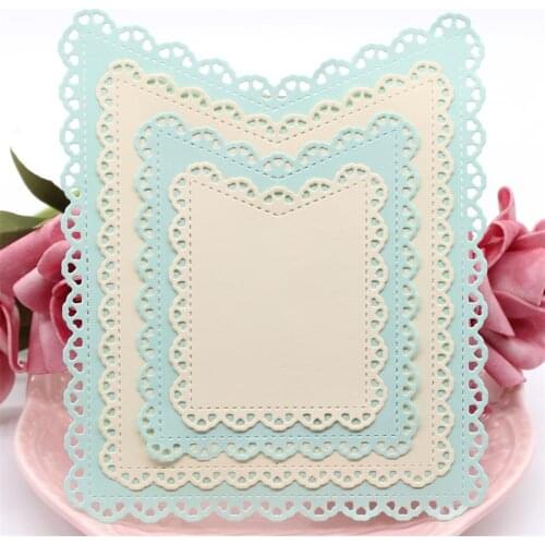 YPP CRAFT Metal Frames Corners Set Cutting Dies Stencils for DIY Scrapbooking/photo album Decorative Embossing DIY Paper Cards