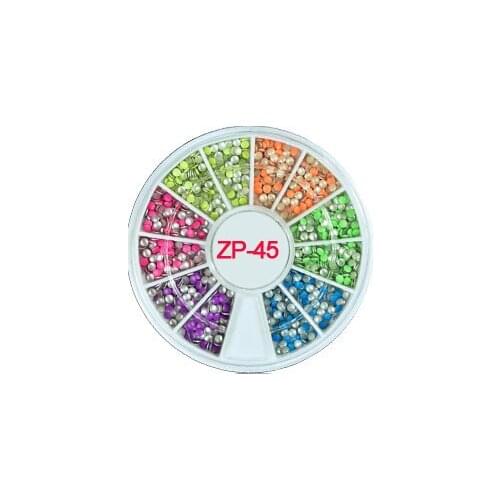 1 Wheel Mix neon colors Star shape nail studs 3D Design Manicure Wheel ~T166Mix of neon colors & shape nail studs