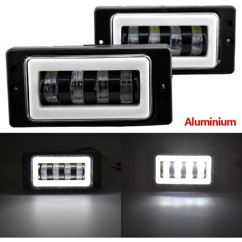 1pair Waterproof 3000k 6000K HALO Led Fog Light fog Passing Light for lada 2110-2117 cars front fog Lamp