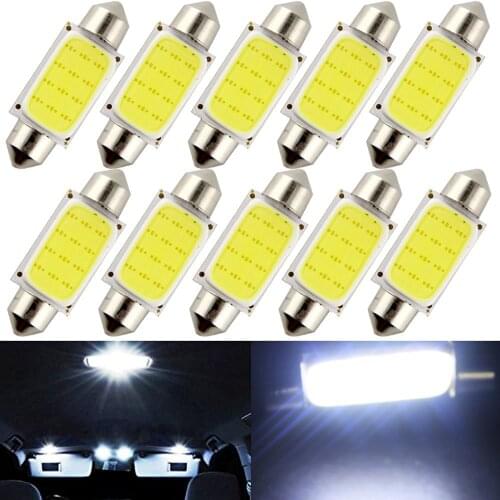 10pcs/lot 31mm 36mm 39mm 41mm COB Festoon LED 1.5W 12-SMD Interior DC12V Car LED Bulbs Lamp Interior Reading Lamp