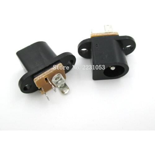 10PCS/LOT 5.5mm*2.1mm DC Power Female Plug Jack DC017 Adapter Connector Plug DC-017 5.5*2.1