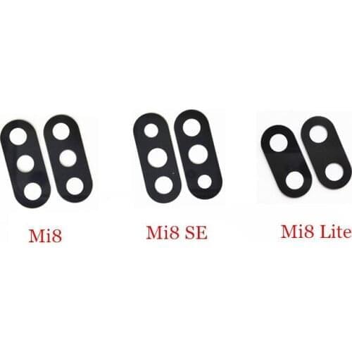 100pcs/Lot Rear Back Camera Glass Lens for Xiaomi Mi8 / Mi8 SE / Mi8 Lite Mi 8 SE Lite