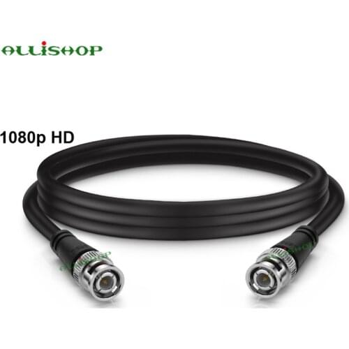 1080P HD-SDI RG59 BNC Male to BNC Male Plug 3GHZ Cable (75 Ohm) for CCTV Camera Monitor Security System 1/2/3/5/10/15m
