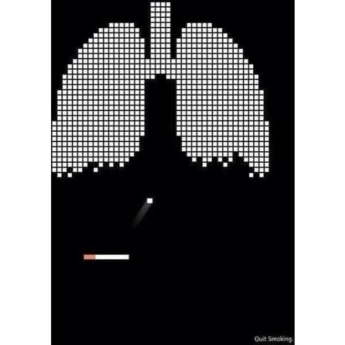 Anti-Smoking Quit Smoke Statement Propaganda Retro Vintage Poster Canvas Painting DIY Wall Paper Home Decor Gift