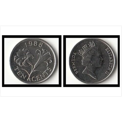 Bermuda 10 cent America coins Decor New original coin UNC Commemorative edition 100% real