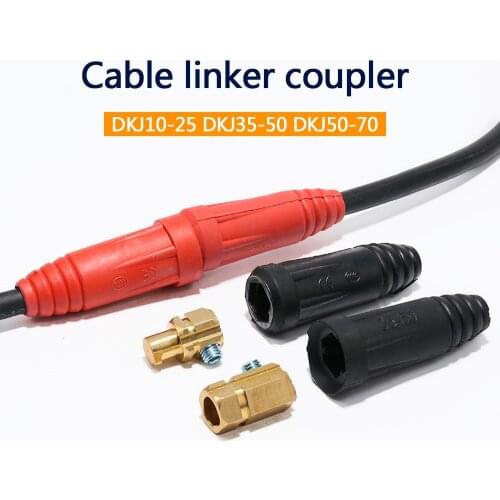 Tig Mig 1Pair Rapid Fitting Europe Welding Machine Cable Connector Quick Connector Welding Machine Plug DKJ10-25 35-50 50-70