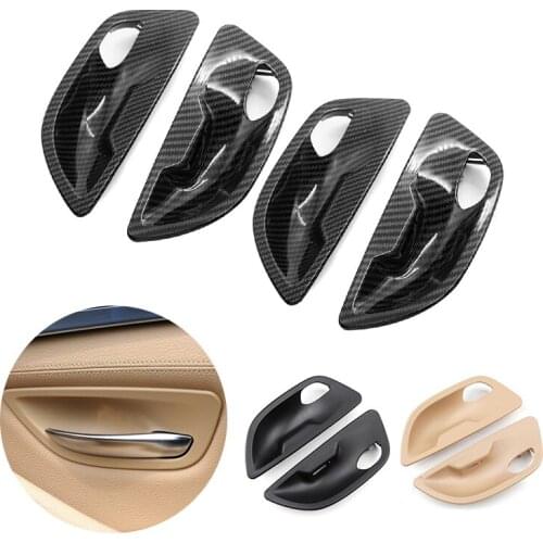 For BMW 5 Series F10 F18 2011 2012 2013 2014 2015 2016 2017 4pcs Car Accessories Inner Door Handle Bowl Frame Replacement Cover