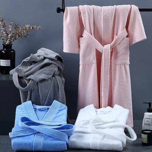 Men Bathrobe Long 100% Cotton Bathrobe Plus Size Suck Water Towel Thick Bath Robe Spa Sleepwear Bride Dressing Gown Men Robes