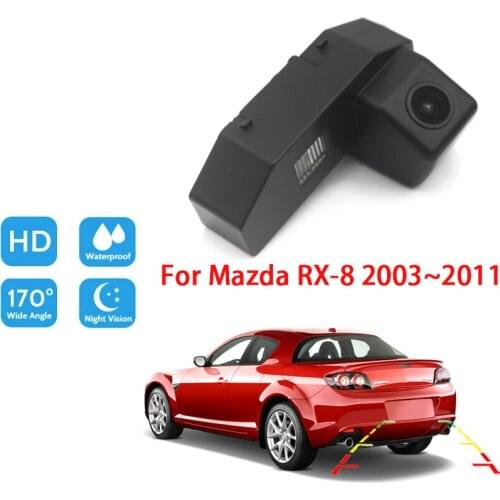 Car Rear View Reverse Backup Camera For Mazda RX-8 2003 204 2005 2006 2007 2008 2009 2010 2011 CCD Full HD high quality RCA