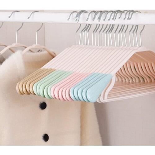 10Pcs Mult-function Space Saving Hanger Plastic Cloth Hanger Hook Magic Clothes Hanger With Hook Closet Organizer Home