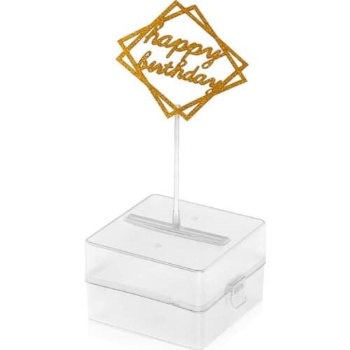 Reusable Money Pulling Box Happy Birthday Cake Money Pull Box for Party Deco