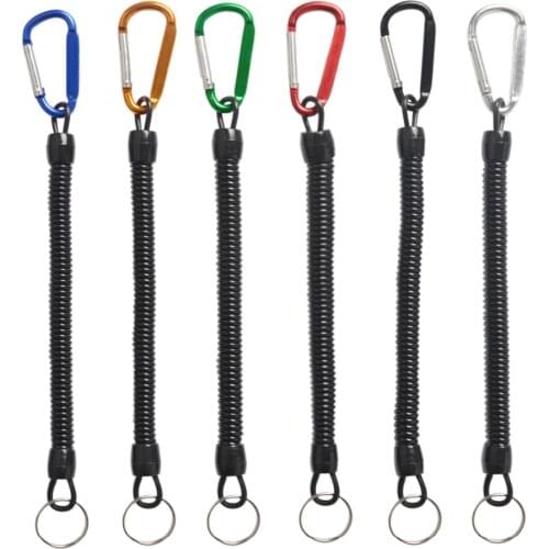 New 6pcs/pack Fishing Lanyard Multicolor Rope Secure Pliers Lip Grips Tackle Fish Tools Fishing Accessory Extends to Over 1.20m