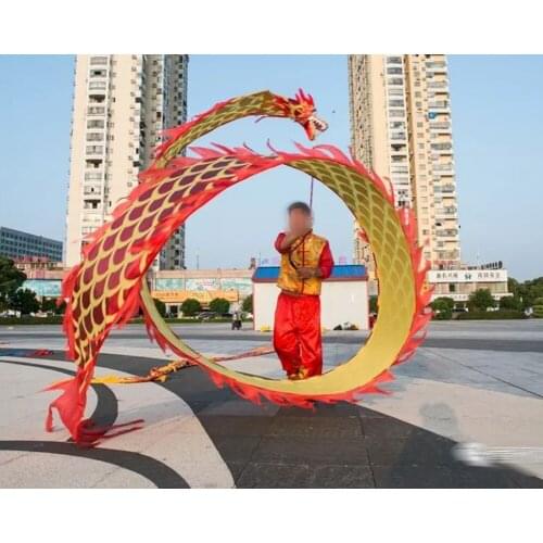 3m 4m Children Dragon Dance Props Ribbon Fitness Outdoor Sports Carnival Festival Square Performance Funny Toys Group Activities