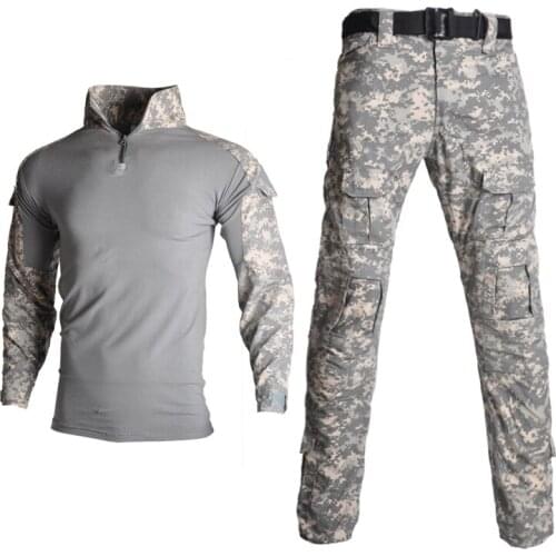 Tactical Combat Clothes Hiking Airsoft Hunting Clothes Military Uniform Camouflage Uniform Tactical Ghillie Suit Clothes12 Color