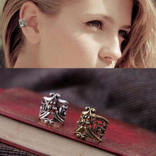 1 Pair Retro Punk Hollow U-shaped Ear Bone Clip Non Pierced Ear Bone Invisible Men Women Jewelry Ear Clip Jewelry Gift