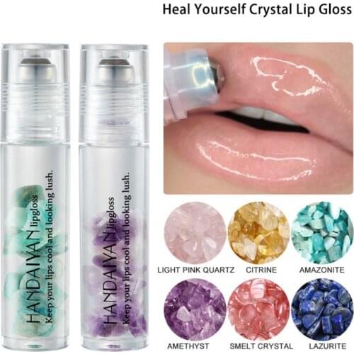 Moisturizing Shining Lip Gloss Natural Plant Extracts Lip Gloss Makeup Beauty Mirror Waterproof Transparent Crystal Lip Oil