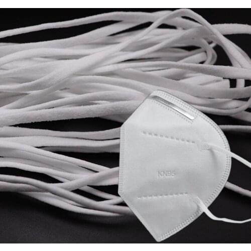 High Quality 1/2/5kg/lot Flat rope 5mm DIY Face Masks Elastic Band Rope Rubber String Ear Cord Round adjuster Accessories Sewing