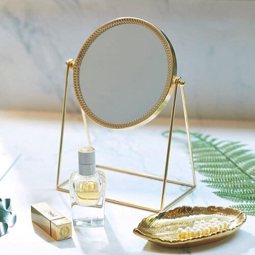 Make-up Mirror Golden Makeup Vanity Mirror Decorative Mirrors Perfect for Dressing Table - Champagne Gold